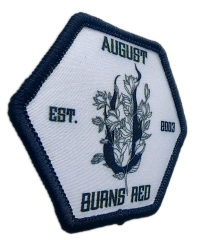 Custom Sublimated Patch Showcase: August Burns Red "J" Design-Left Side