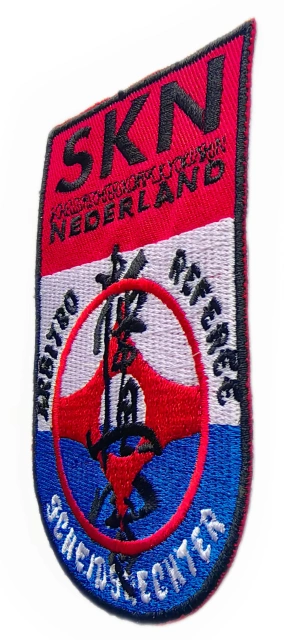 Custom Embroidered Patch Example: SKN Kyokushin Referee-Right Side