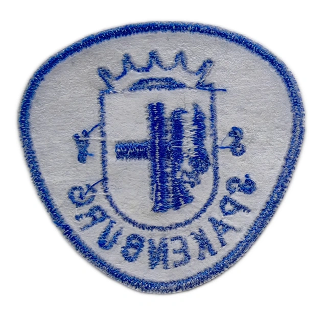 Custom Embroidered Felt Patch Example: SV Spakenburg Logo-Back Side