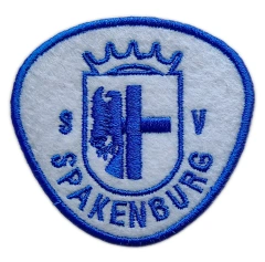 Custom Embroidered Felt Patch Example: SV Spakenburg Logo-Front Side