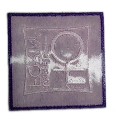 "40 Under Forty" Square Recognition Sample Patch-Back Side
