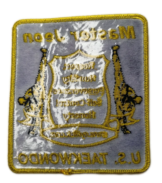 Master Jeon U.S. Taekwondo Sample Patch-Back Side