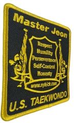 Master Jeon U.S. Taekwondo Sample Patch-Left Side