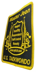Master Jeon U.S. Taekwondo Sample Patch-Right Side