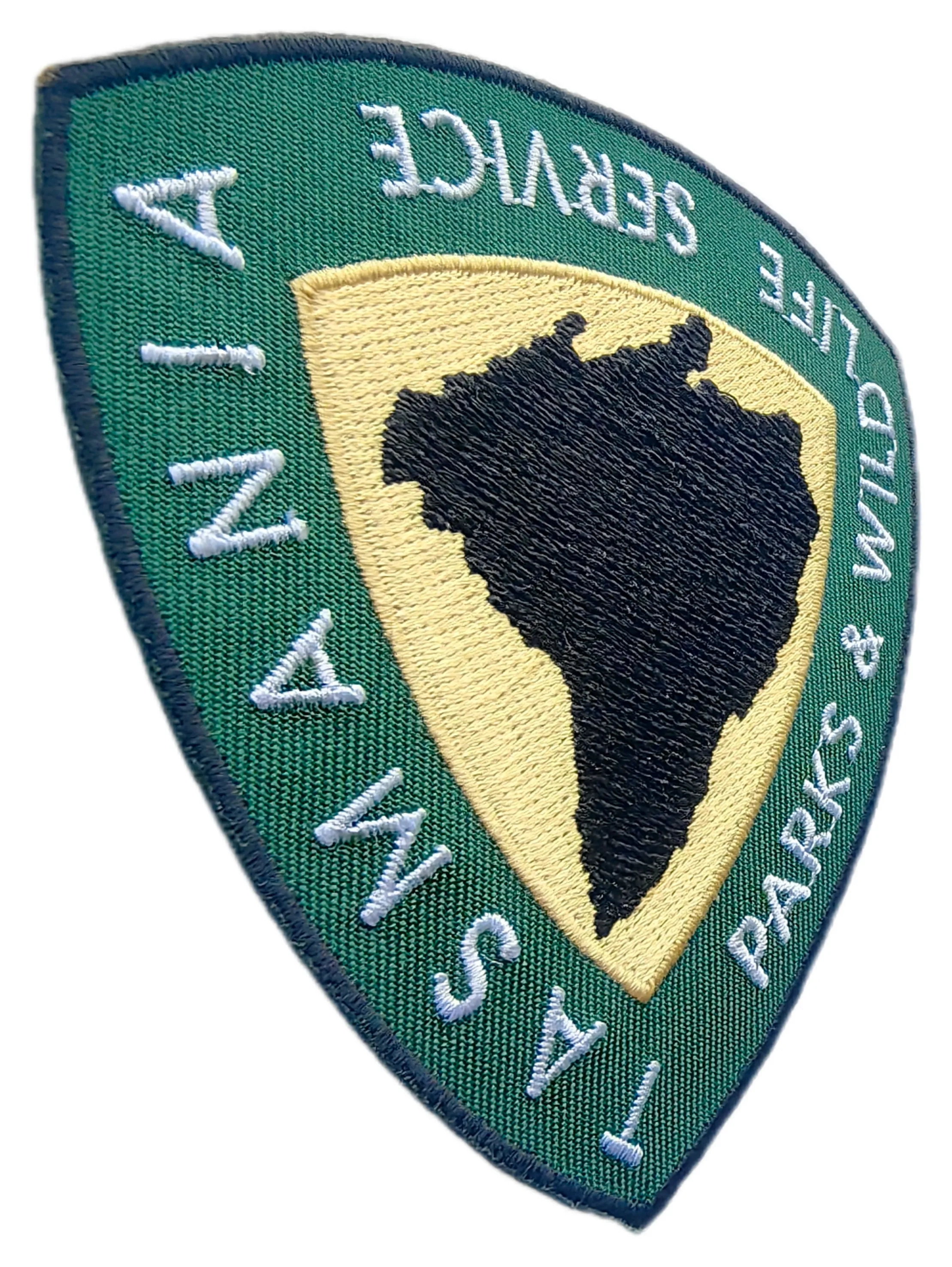 Custom Embroidered Patch Example: Tasmania Parks & Wildlife Service-Left Side