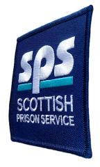 Custom Embroidered Patch Example: Scottish Prison Service Emblem-Right Side