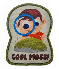 "Cool Moss!" Nature Enthusiast Woven-Front Side