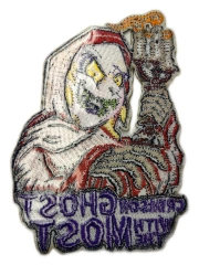 "Crimson Ghost With The Most" Display Sample Patch-Back Side