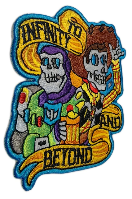 "To Infinity And Beyond" Skeletal Duo Patch-Left Side