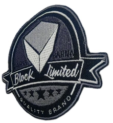 "Block Limited" Monochrome Display Sample Patch-Right Side