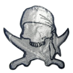 Classic "Jolly Roger" Skull and Crossed Swords-Back Side