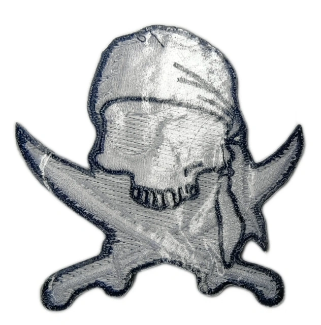 Classic "Jolly Roger" Skull and Crossed Swords-Back Side