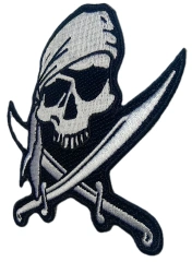 Classic "Jolly Roger" Skull and Crossed Swords-Right Side