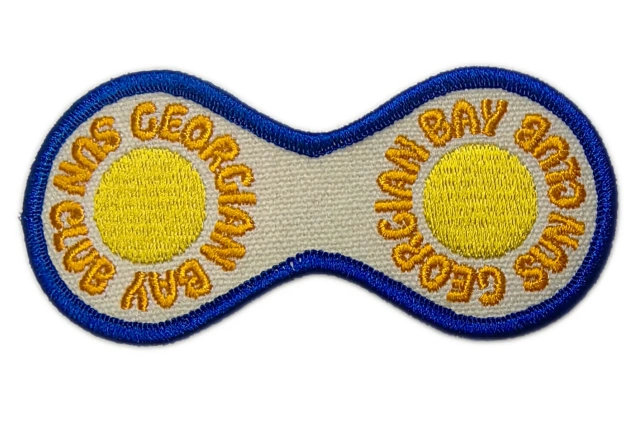 "Georgian Bay Sun Club" Figure-Eight Patch-Front Side