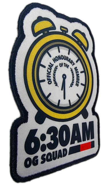 "6:30AM OG Squad" Early Riser Patch-Left Side