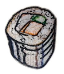 "California Roll" Sushi Display Sample Patch-Back Side