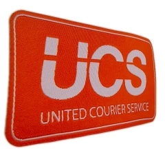 "UCS United Courier Service" Woven Display Sample Patch-Left Side