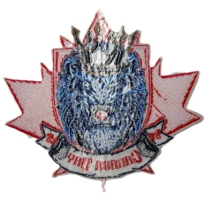 "Canada Day 2018" Lion Mascot Patch-Back Side