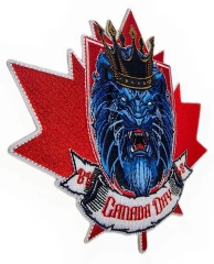 "Canada Day 2018" Lion Mascot Patch-Left Side