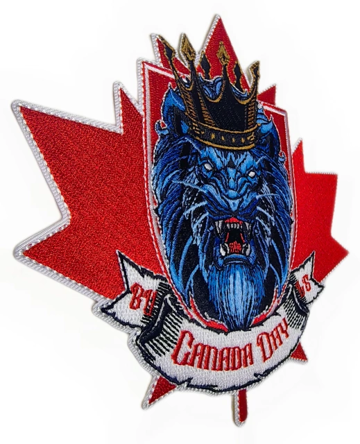 "Canada Day 2018" Lion Mascot Patch-Left Side