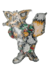 "Rugby Fox" Sports Mascot Patch-Back Side