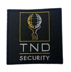 "TND Security" Corporate Logo Patch-Front Side