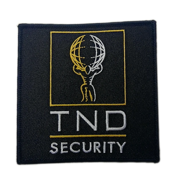 "TND Security" Corporate Logo Patch-Front Side