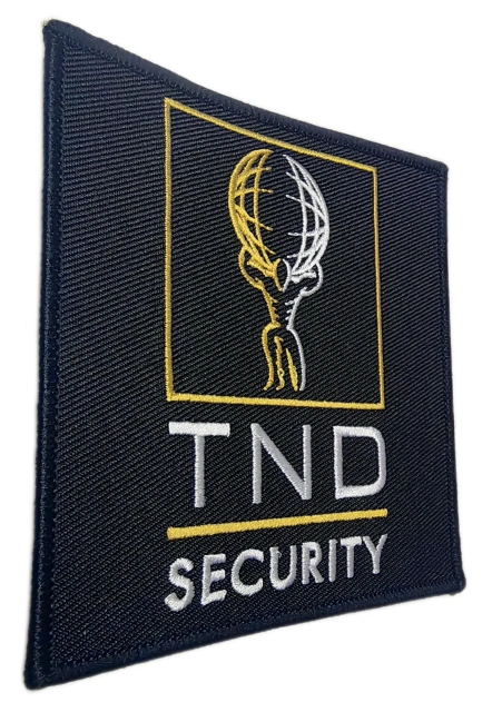 "TND Security" Corporate Logo Patch-Left Side