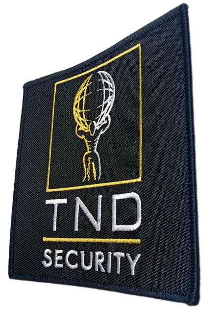 "TND Security" Corporate Logo Patch-Right Side