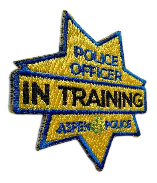 Aspen Police Department "Officer in Training" Patch-Left Side