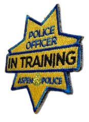 Aspen Police Department "Officer in Training" Patch-Right Side