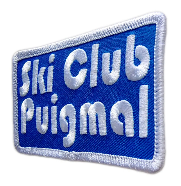 Ski Club Puigmal Classic Mountain Logo Patch-Right Side
