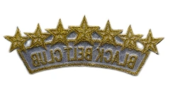 Black Belt Club Custom Rank Achievement Patch-Back Side