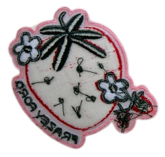 Strawberry "Frazey Ford" Custom Embroidered Patch-Back Side
