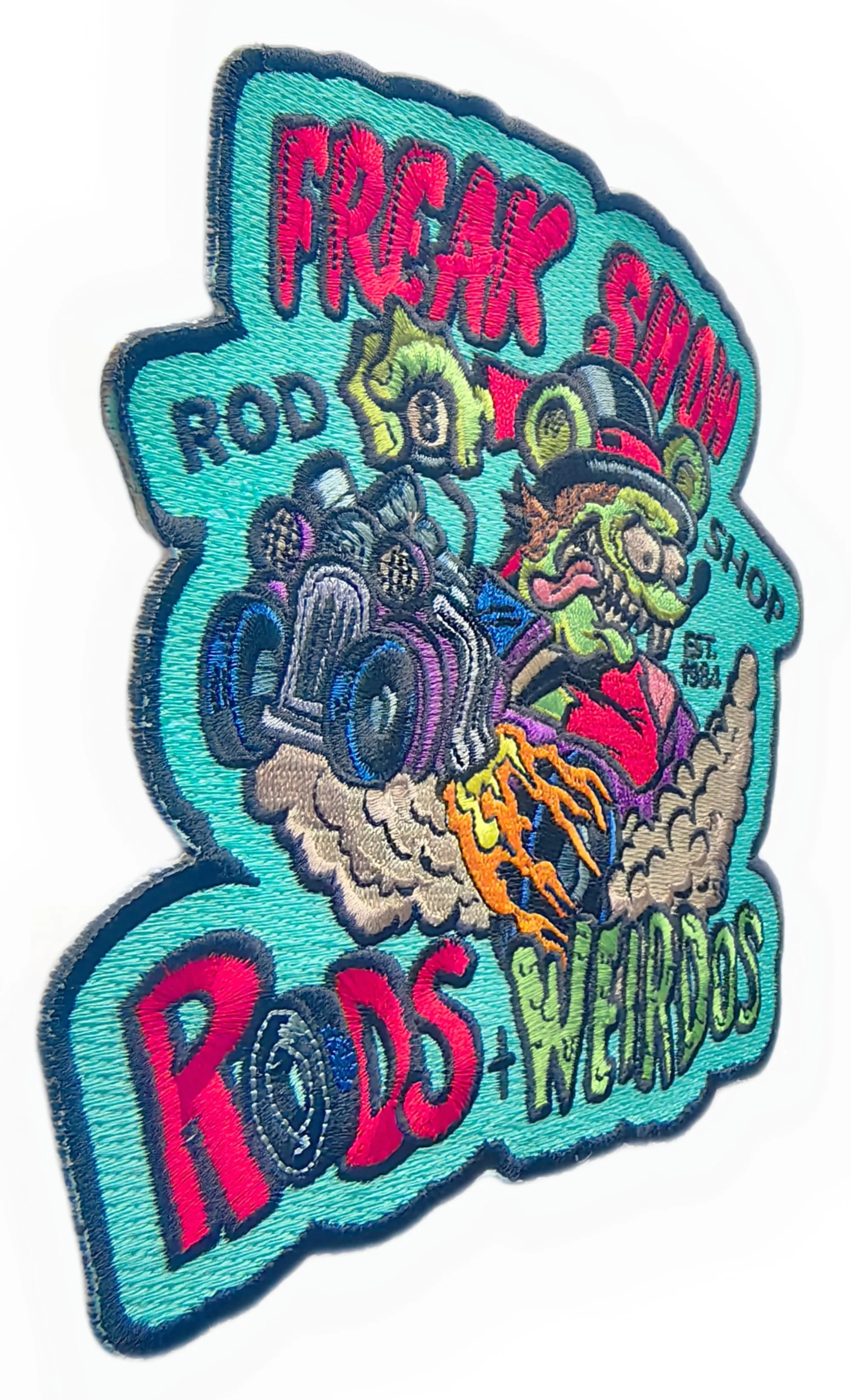"Freak Show Rod Shop" Rods & Weirdos Kustom Kulture Patch-Left Side