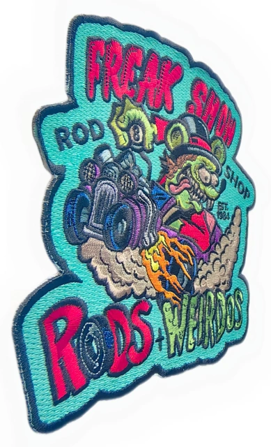 "Freak Show Rod Shop" Rods & Weirdos Kustom Kulture Patch-Left Side