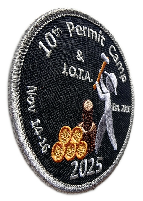 "I.O.T.A." Permit Camp Official Activity Patch-Left Side