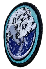 "Sleeping Dormouse" Travel & Rest Embroidered Patch-Right Side