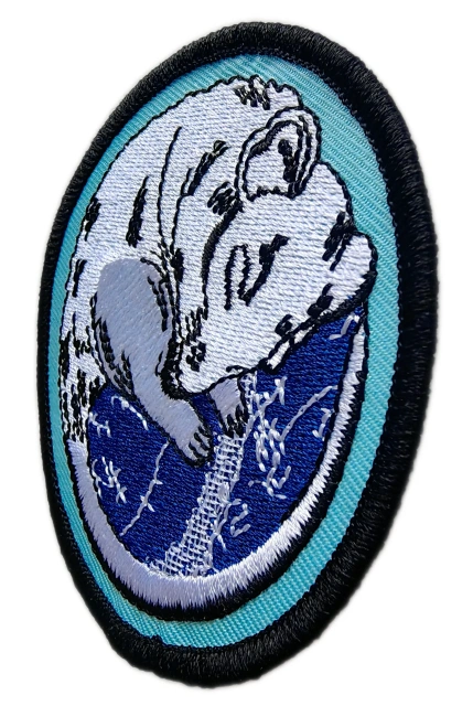 "Sleeping Dormouse" Travel & Rest Embroidered Patch-Right Side