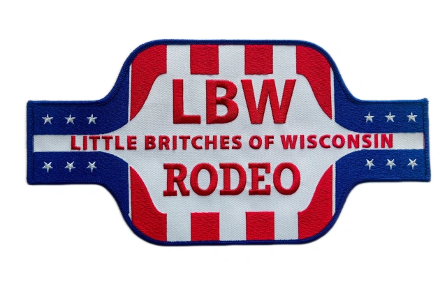 Little Britches of Wisconsin Rodeo (LBW) Official Patch-Front Side