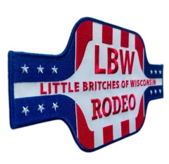 Little Britches of Wisconsin Rodeo (LBW) Official Patch-Left Side