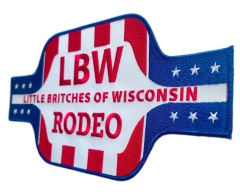 Little Britches of Wisconsin Rodeo (LBW) Official Patch-Right Side