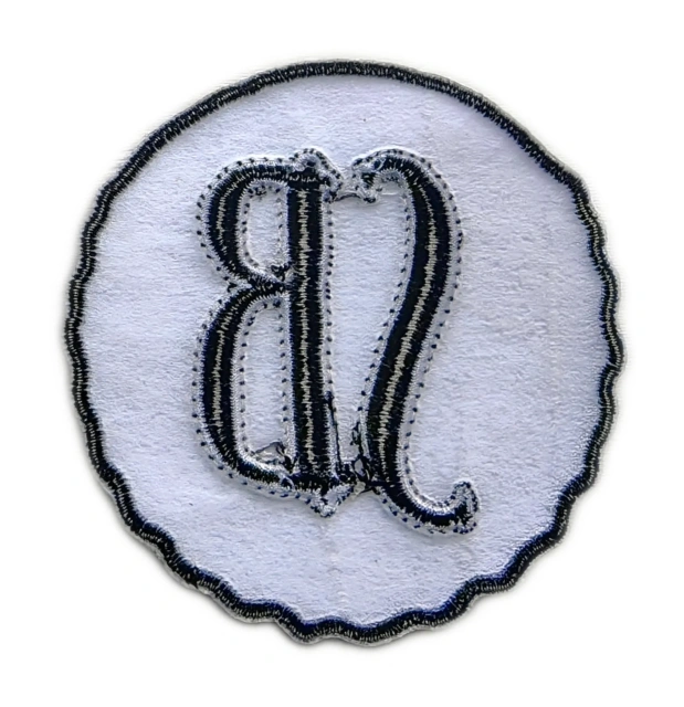 SB Monogram Script Custom Embroidery Patch-Back Side