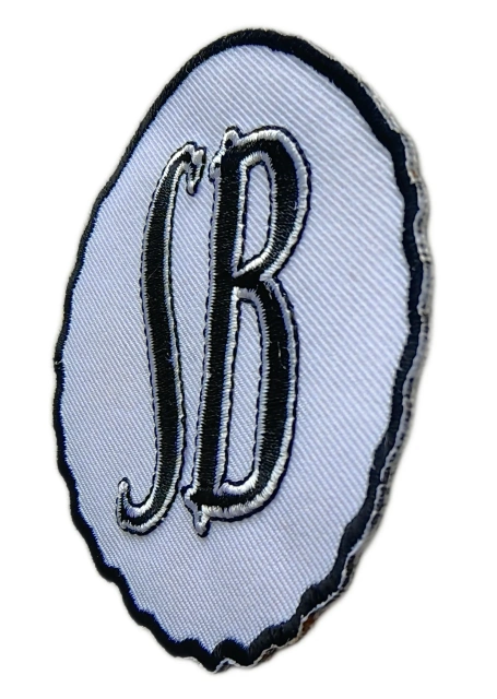 SB Monogram Script Custom Embroidery Patch-Right Side