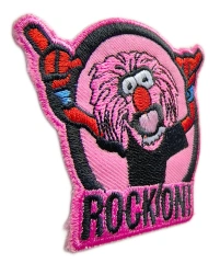 The Muppets/Sesame Street Animal "Rock On!" Embroidery Patch-Left Side