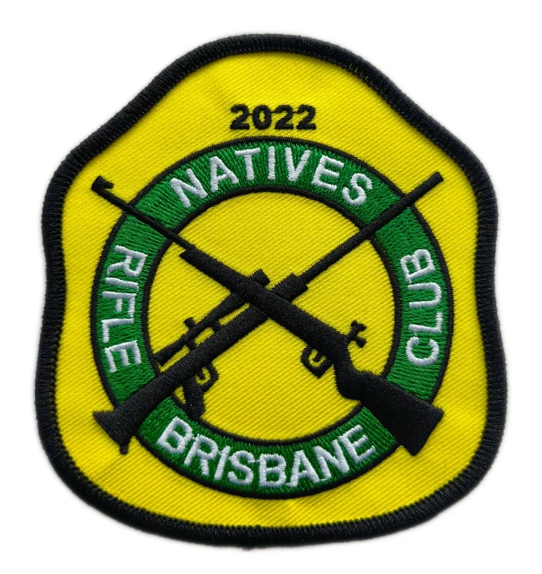 Natives Rifle Club Brisbane "2022" Embroidery Patch-Front Side