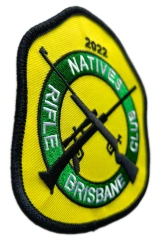 Natives Rifle Club Brisbane "2022" Embroidery Patch-Left Side