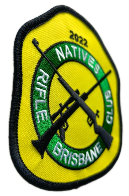 Natives Rifle Club Brisbane "2022" Embroidery Patch-Left Side