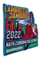 Lambretta Jamboree 2022 Commemorative Embroidered Patch-Left Side