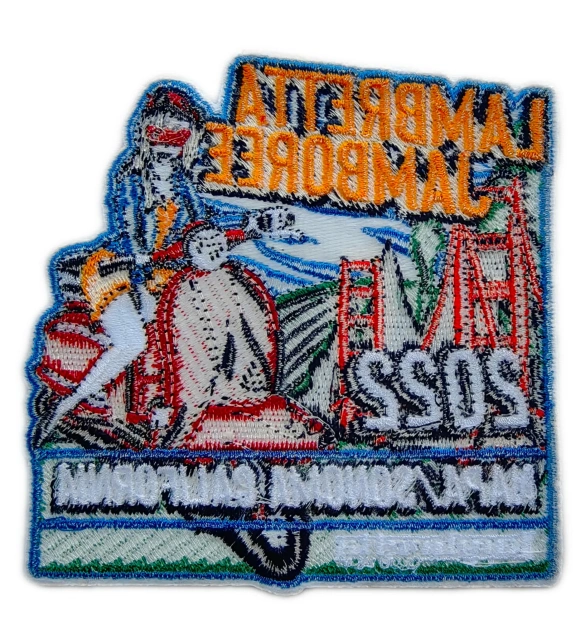 Lambretta Jamboree 2022 Commemorative Embroidered Patch-Back Side